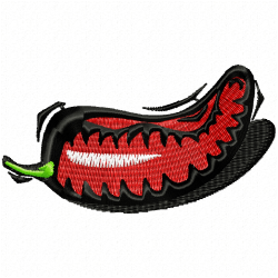 Pepper Embroidery Design 9 Pepper Embroidery Design 9